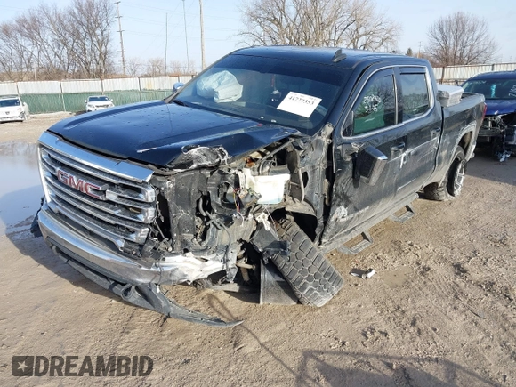 2021 GMC Sierra 1500 with VIN 1GTU9BET1MZ345769, listed as a IAAI auction lot 41729353 with 62,369 mi miles and . Bid and sale history available at DreamBid. Image 2.
