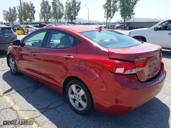 2013 Hyundai Elantra GLS PZEV with VIN 5NPDH4AE9DH342521, listed as a IAAI auction lot 41968386 with 192,220 mi miles. Bid and sale history available at carsss.com. Image 3.