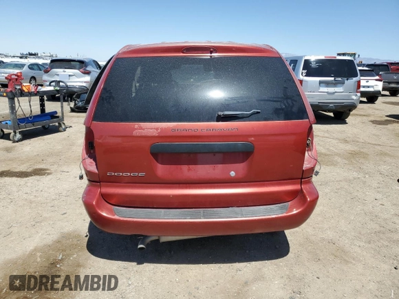 2005 Dodge Caravan with VIN 1D4GP24R15B341159, listed as a Copart auction lot 52237715 with 0 mi miles and Salvage Title. Bid and sale history available at carsss.com. Image 6.