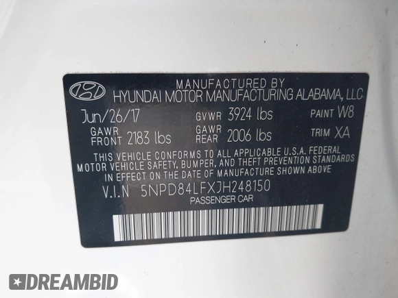 2018 Hyundai Elantra SEL z VIN 5NPD84LFXJH248150, wystawiony jako IAAI lot #41930053 z przebiegiem 127 300 mil mil oraz . Historia ofert i sprzedaży dostępna na DreamBid. Obrazek 9.