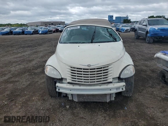 2005 Chrysler PT Cruiser GT with VIN 3C3AY75S65T500209, listed as a Copart auction lot 58399095 with 68,890 mi miles and Salvage title. Bid and sale history available at DreamBid. Image 5.