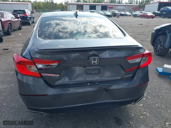 2020 Honda Accord Sedan Sport with VIN 1HGCV1F3XLA138506, listed as a IAAI auction lot 41175205 with 94,261 mi miles. Bid and sale history available at carsss.com. Image 6.