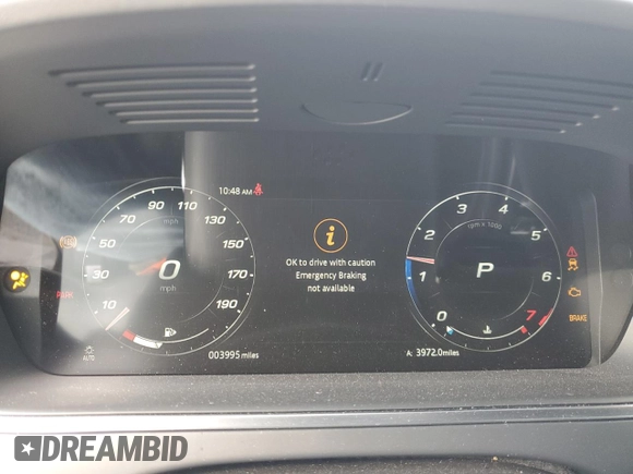 2024 Jaguar F-Type with VIN SAJDF5EE4RCK87650, listed as a Copart auction lot 43781875 with 3,995 mi miles and Salvage Title. Bid and sale history available at DreamBid. Image 9.