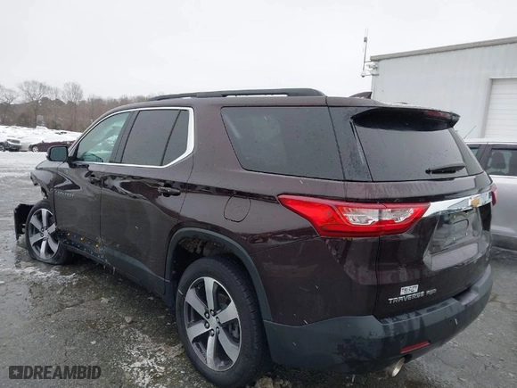 2021 Chevrolet Traverse LT Leather with VIN 1GNEVHKW3MJ249827, listed as a IAAI auction lot 41601914 with 94,031 mi miles. Bid and sale history available at carsss.com. Image 3.
