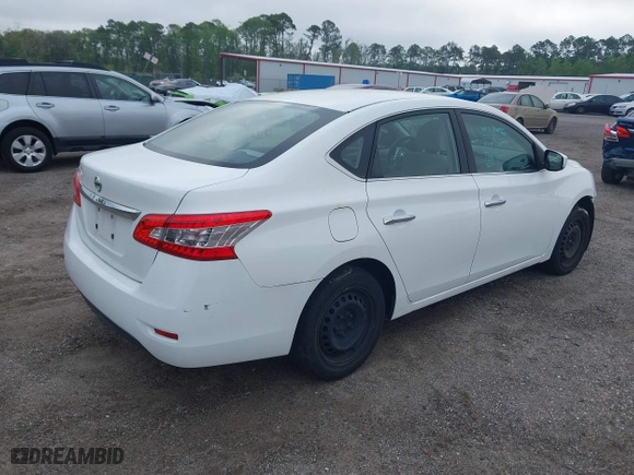 2015 Nissan Sentra S with VIN 3N1AB7AP0FY362351, listed as a IAAI auction lot 41934355 with 139,042 mi miles. Bid and sale history available at carsss.com. Image 4.
