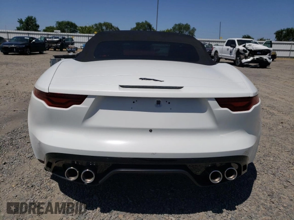 2021 Jaguar F-Type with VIN SAJD55FE7MCK75289, listed as a Copart auction lot 56250635 with 8,533 mi miles and Salvage Title. Bid and sale history available at DreamBid. Image 6.