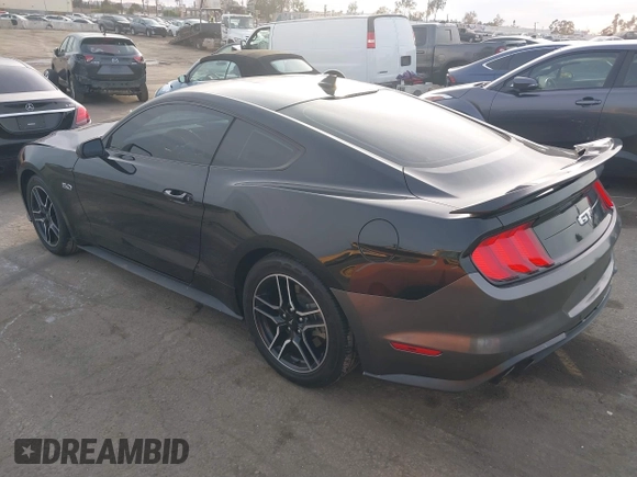 2021 Ford Mustang GT with VIN 1FA6P8CF2M5124404, listed as a IAAI auction lot 41072026 with 48,310 mi miles. Bid and sale history available at carsss.com. Image 3.