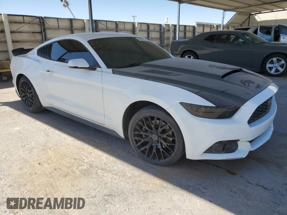 2017 Ford Mustang EcoBoost with VIN 1FA6P8TH5H5282467, listed as a Copart auction lot 48639475 with 104,396 mi miles and Clean Title. Bid and sale history available at carsss.com. Image 4.