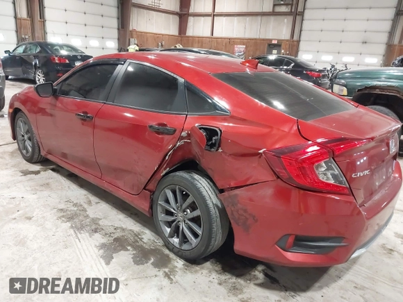 2019 Honda Civic Sedan EX with VIN 19XFC1F39KE205528, listed as a IAAI auction lot 41639764 with 64,620 mi miles. Bid and sale history available at carsss.com. Image 3.