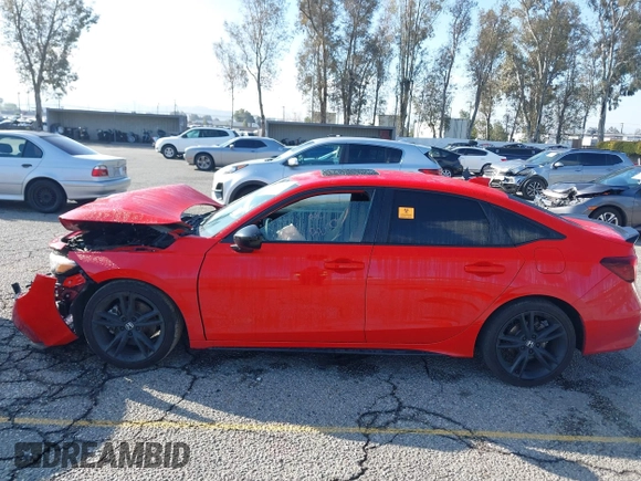 2025 Honda Civic Si with VIN 2HGFE1E55SH470272, listed as a IAAI auction lot 41742861 with 16,942 mi miles and . Bid and sale history available at DreamBid. Image 15.