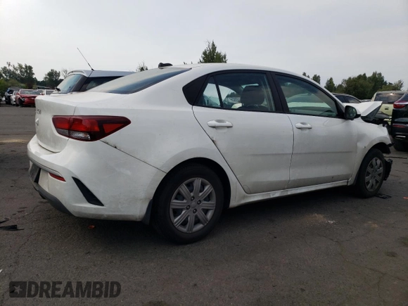 2022 Kia Rio LX with VIN 3KPA24AD2NE483349, listed as a Copart auction lot 66582994 with 0 mi miles and Salvage Title. Bid and sale history available at carsss.com. Image 3.