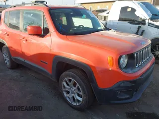 2017 Jeep Renegade Altitude with VIN ZACCJBBB7HPF73083, listed as a IAAI auction lot 41114187 with 1 mi miles. Bid and sale history available at carsss.com. Image 1.