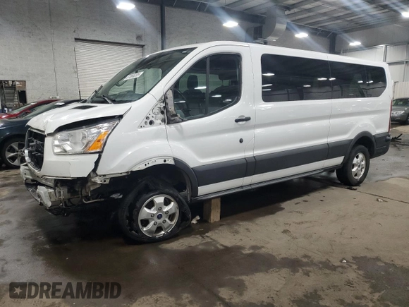 2017 Ford Transit XL with VIN 1FBZX2YM9HKA94759, listed as a Copart auction lot 87866205 with 132,278 mi miles and Salvage Title. Bid and sale history available at DreamBid. Image 1.