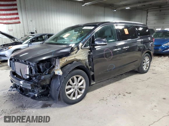2020 Kia Sedona EX with VIN KNDMC5C16L6607032, listed as a Copart auction lot 49848185 with 131,998 mi miles and Salvage Title. Bid and sale history available at carsss.com. Image 1.