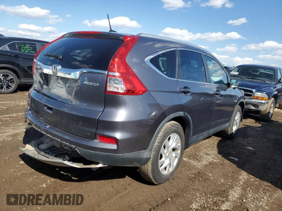 2015 Honda CR-V EX-L with VIN 5J6RM4H72FL019221, listed as a Copart auction lot 49977595 with 100,785 mi miles and Salvage Title. Bid and sale history available at carsss.com. Image 3.