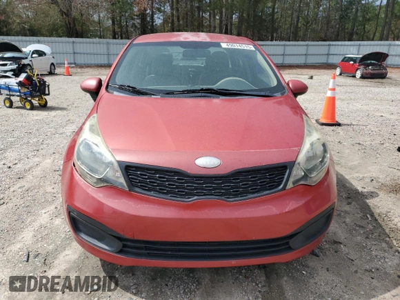 2013 Kia Rio LX with VIN KNADM4A36D6209894, listed as a Copart auction lot 49014515 with 155,920 mi miles and Salvage Title. Bid and sale history available at carsss.com. Image 5.