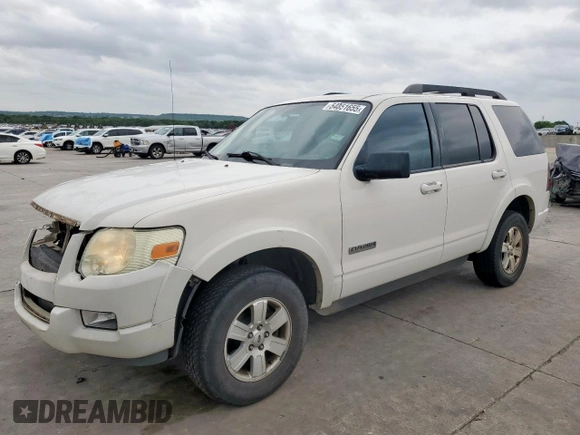 2008 Ford Explorer XLT with VIN 1FMEU63E08UA33875, listed as a Copart auction lot 54851655 with 166,968 mi miles and Salvage title. Bid and sale history available at DreamBid. Image 1.