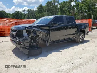 2022 Chevrolet Colorado 2WD Z71 z VIN 1GCGSDEN0N1211771, wystawiony jako Copart lot #60978255 z przebiegiem 27 832 mil mil oraz Szkoda całkowita • Salvage title. Historia ofert i sprzedaży dostępna na DreamBid. Obrazek 1.