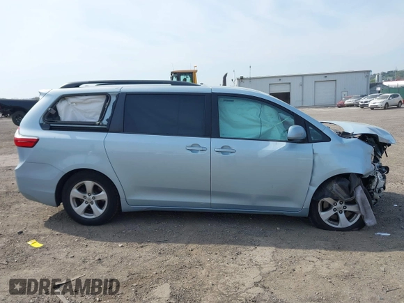 2016 Toyota Sienna LE AAS with VIN 5TDKK3DC4GS701298, listed as a IAAI auction lot 42115591 with 94,729 mi miles and . Bid and sale history available at DreamBid. Image 12.