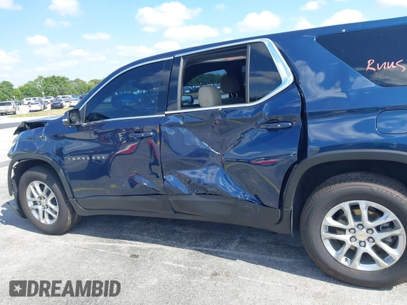 2022 Chevrolet Traverse LS with VIN 1GNERLKWXNJ182507, listed as a IAAI auction lot 42069682 with 34,546 mi miles. Bid and sale history available at carsss.com. Image 18.