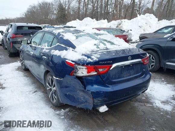 2017 Nissan Maxima SV with VIN 1N4AA6AP8HC365932, listed as a IAAI auction lot 41536444 with 106,607 mi miles. Bid and sale history available at carsss.com. Image 6.
