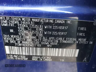 2015 Toyota RAV4 LE z VIN 2T3BFREV2FW277169, wystawiony jako IAAI lot #41781005 z przebiegiem 137 243 mil mil oraz . Historia ofert i sprzedaży dostępna na DreamBid. Obrazek 9.