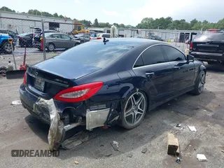 2012 Mercedes-Benz CLS-Class CLS 63 AMG with VIN WDDLJ7EB2CA056734, listed as a IAAI auction lot 40153018 with 34,476 mi miles. Bid and sale history available at carsss.com. Image 4.