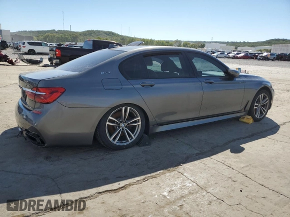 2018 BMW 7 Series 740e xDrive iPerformance with VIN WBA7J2C54JG938233, listed as a Copart auction lot 72694354 with 83,122 mi miles and Salvage Title. Bid and sale history available at carsss.com. Image 3.