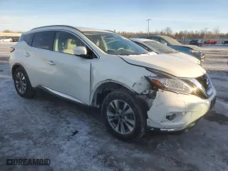 2015 Nissan Murano SV with VIN 5N1AZ2MH6FN259458, listed as a Copart auction lot 42561365 with 87,611 mi miles and Salvage Title. Bid and sale history available at carsss.com. Image 4.