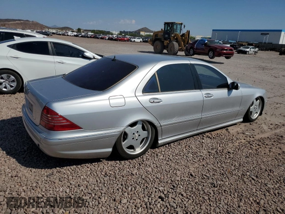 2002 Mercedes-Benz S 5.0L with VIN WDBNG75J12A276579, listed as a Copart auction lot 69104334 with Not Provided miles and Clean Title. Bid and sale history available at carsss.com. Image 3.