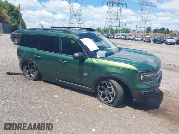2023 Ford Bronco Sport Big Bend with VIN 3FMCR9B64PRD50620, listed as a IAAI auction lot 39733767 with 14,606 mi miles and . Bid and sale history available at DreamBid. Image 1.