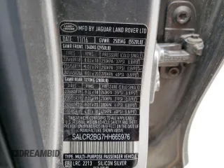 2017 Land Rover Discovery Sport HSE z VIN SALCR2BG7HH665976, wystawiony jako Copart lot #48015385 z przebiegiem 113 517 mil mil oraz Szkoda całkowita • Salvage title. Historia ofert i sprzedaży dostępna na DreamBid. Obrazek 15.