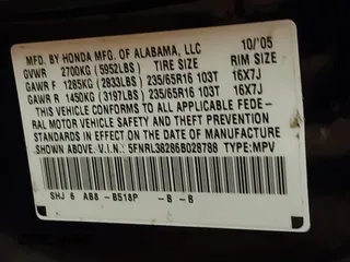 2006 Honda Odyssey LX с VIN 5FNRL38286B028788, выставлен на аукционе IAAI как лот 42282826 с пробегом 163 908 миль миль и . История ставок и продаж доступна на DreamBid. Изображение 9.