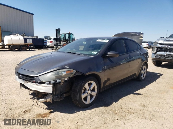 2016 Dodge Dart SXT with VIN 1C3CDFBA2GD605090, listed as a Copart auction lot 73500584 with 134,583 mi miles and Salvage Title. Bid and sale history available at carsss.com. Image 1.