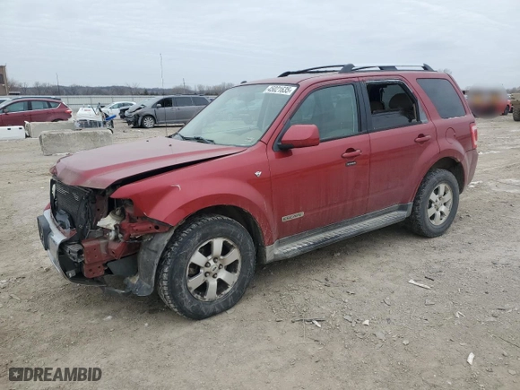 2008 Ford Escape Limited with VIN 1FMCU04118KA83115, listed as a Copart auction lot 45021635 with 191,564 mi miles and Salvage Title. Bid and sale history available at carsss.com. Image 1.