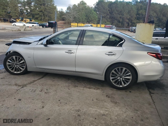 2020 Infiniti Q50 3.0t PURE with VIN JN1EV7AP8LM201544, listed as a Copart auction lot 79871014 with 119,257 mi miles and Salvage Title. Bid and sale history available at carsss.com. Image 2.