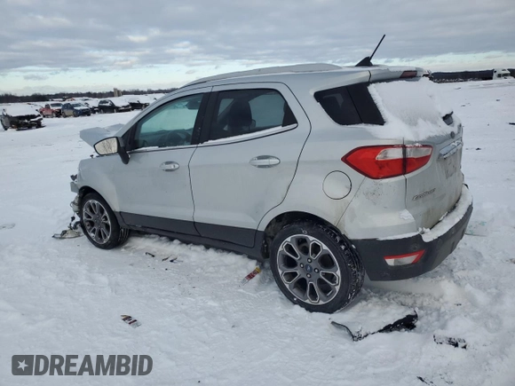 2019 Ford EcoSport Titanium with VIN MAJ3S2KE2KC268213, listed as a Copart auction lot 88722635 with 88,449 mi miles and Salvage Title. Bid and sale history available at DreamBid. Image 2.