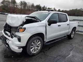 2022 Chevrolet Silverado 1500 Custom with VIN 1GCPDBEKXNZ531847, listed as a Copart auction lot 84716374 with 54,211 mi miles and Salvage Title. Bid and sale history available at carsss.com. Image 1.