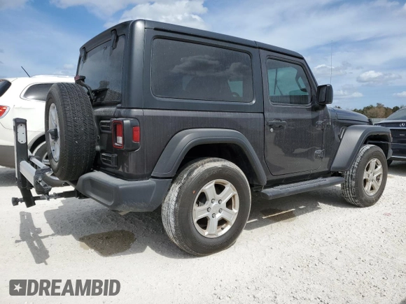 2021 Jeep Wrangler Sport with VIN 1C4GJXAN9MW552436, listed as a Copart auction lot 77204374 with Not Provided miles and Non Repairable. Bid and sale history available at DreamBid. Image 3.