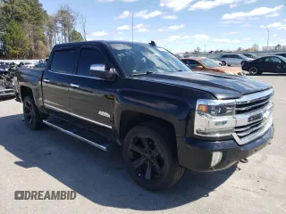 2018 Chevrolet Silverado 1500 High Country with VIN 3GCUKTEJ9JG131407, listed as a Copart auction lot 47297505 with 69,196 mi miles and Salvage Title. Bid and sale history available at DreamBid. Image 4.