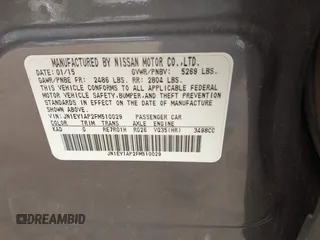 2015 Infiniti M35h Hybrid with VIN JN1EY1AP2FM510029, listed as a IAAI auction lot 41795913 with 152,475 mi miles. Bid and sale history available at carsss.com. Image 9.