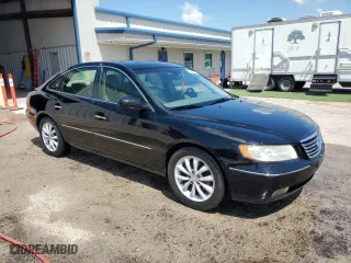 2009 Hyundai Azera GLS with VIN KMHFC46D39A350678, listed as a Copart auction lot 68892514 with 0 mi miles and Salvage Title. Bid and sale history available at carsss.com. Image 4.