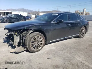 2018 Lexus LS 500 z VIN JTHB5LFF3J5002335, wystawiony jako Copart lot #47473905 z przebiegiem 75 955 mil mil oraz Szkoda całkowita • Salvage title. Historia ofert i sprzedaży dostępna na DreamBid. Obrazek 1.
