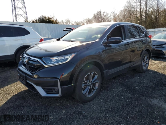 2020 Honda CR-V EX with VIN 7FARW2H55LE016206, listed as a Copart auction lot 50127225 with 28,230 mi miles and Salvage Title. Bid and sale history available at carsss.com. Image 1.