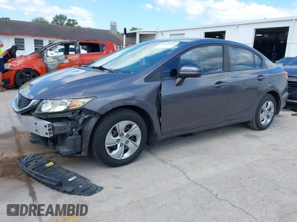 2014 Honda Civic Sedan LX with VIN 19XFB2F59EE079783, listed as a IAAI auction lot 42059609 with 179,922 mi miles. Bid and sale history available at carsss.com. Image 18.