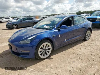 2023 Tesla Model 3 with VIN 5YJ3E1EA8PF450710, listed as a Copart auction lot 54708285 with 54,635 mi miles and Salvage title. Bid and sale history available at DreamBid. Image 1.