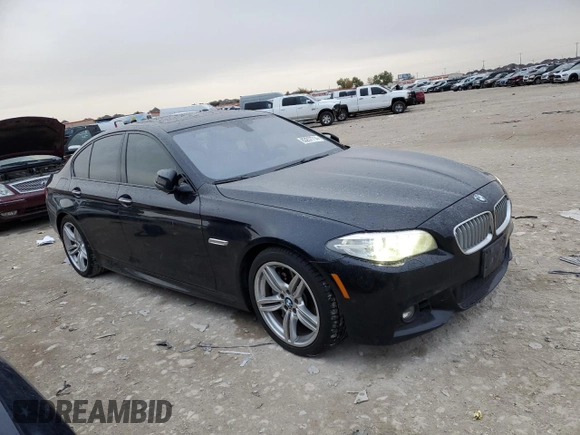2015 BMW 5 Series 550i with VIN WBAKN9C50FD682415, listed as a Copart auction lot 83257714 with 129,605 mi miles and Clean title. Bid and sale history available at DreamBid. Image 4.
