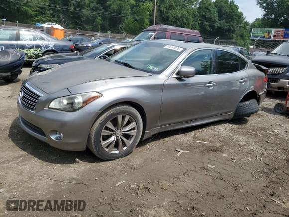 2011 Infiniti M with VIN JN1BY1AR4BM370404, listed as a Copart auction lot 62664825 with Not provided miles and Salvage title. Bid and sale history available at DreamBid. Image 1.