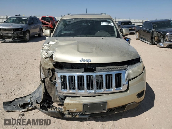 2012 Jeep Grand Cherokee Laredo with VIN 1C4RJEAG7CC125383, listed as a Copart auction lot 51180845 with 0 mi miles and Salvage Title. Bid and sale history available at carsss.com. Image 5.