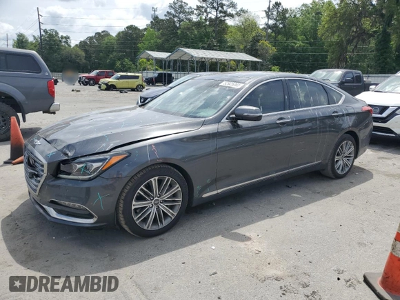 2018 Genesis G80 3.8L z VIN KMHGN4JE0JU239622, wystawiony jako Copart lot #52925365 z przebiegiem 65 236 mil mil oraz Szkody całkowita. Historia ofert i sprzedaży dostępna na DreamBid. Obrazek 1.